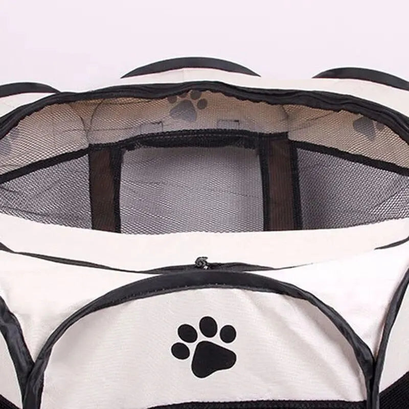 Portable Foldable Pet Tent Kennel Octagonal Fence Puppy Shelter Easy to Use Outdoor Easy Operation Large Dog Cages Cat Fences