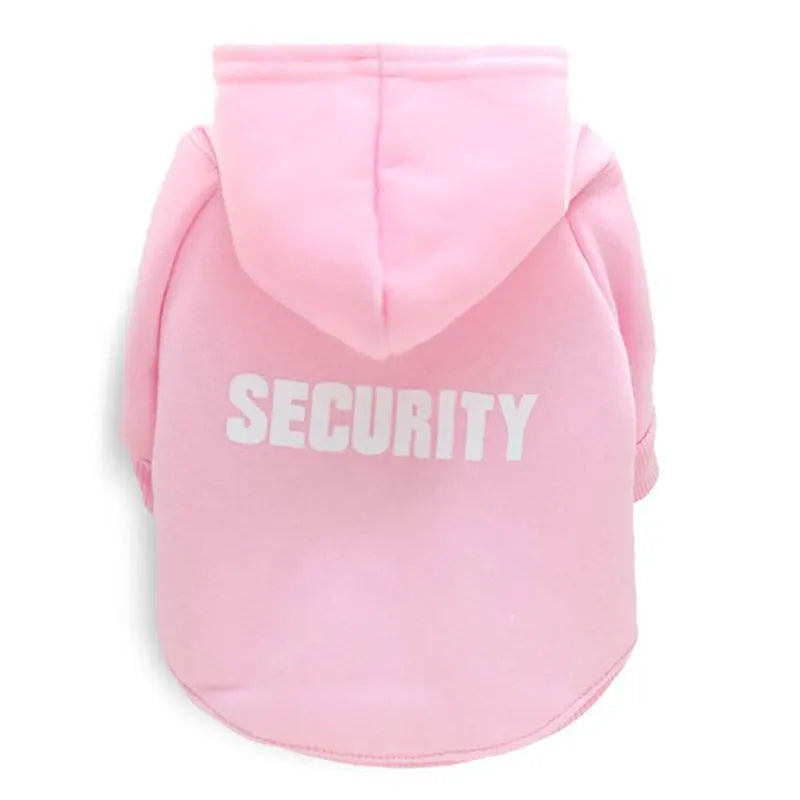 Security Cat Clothes Pet Cat Coats Jacket Hoodies for Cats Outfit Warm Pet Clothing Rabbit Animals Pet Costume for Small Dogs